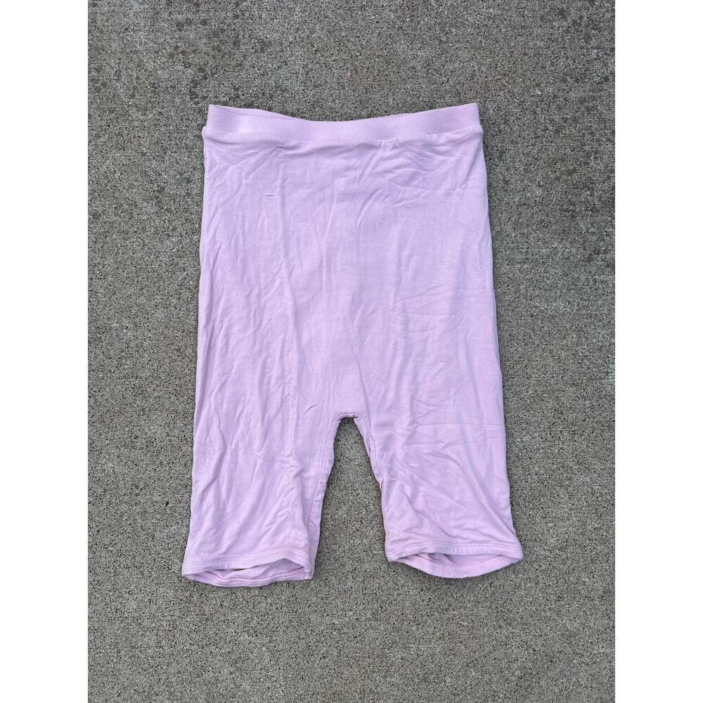 NWT Oh Polly‎ Bo+Tee Pink Biker Shorts Size 6 High Waist Athletic Gym Clean Girl